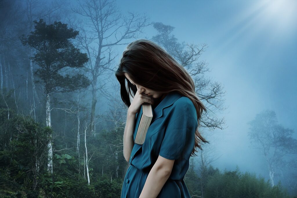Frau traurig unglücklich Negative Erinnerungen loswerden Möglichst schnell löschen