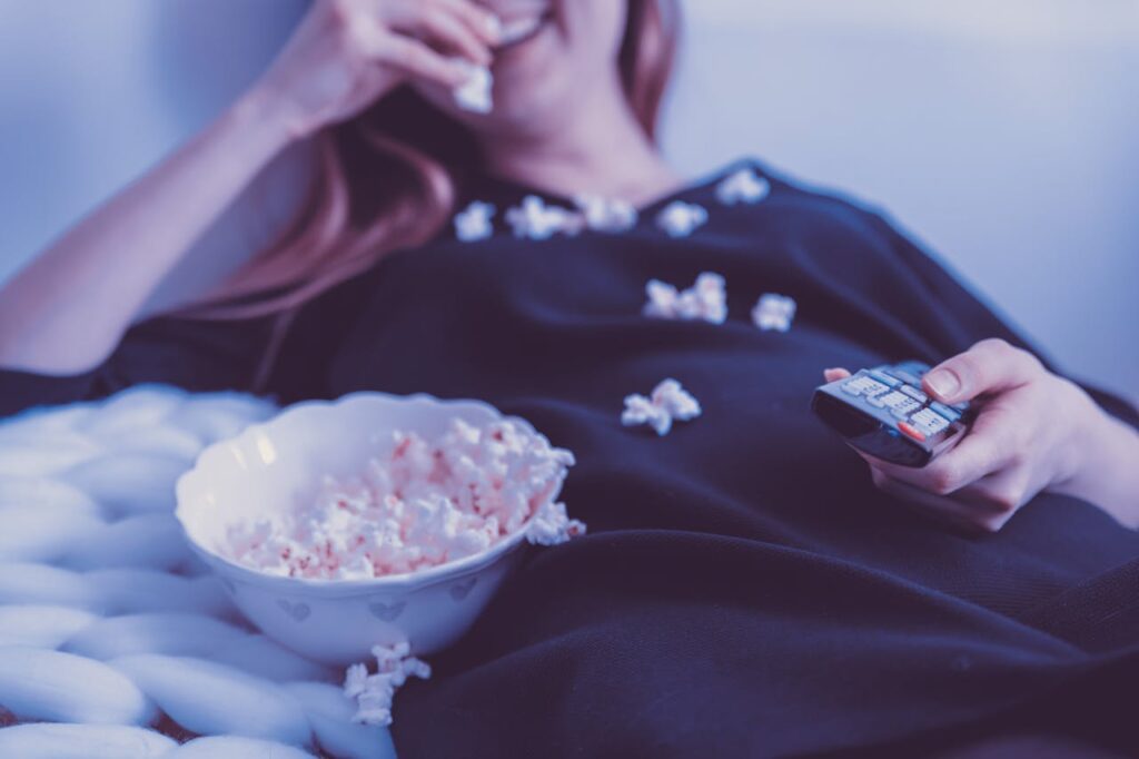 Frau Popcorn Film schauen welche filme lieben frauen